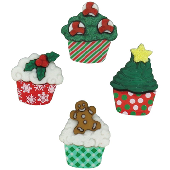 Paquete Boton Navidad Christmas Cupcakes